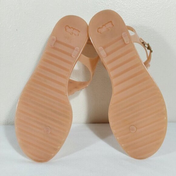 Coach Tea Rose Multi Jelly Sandal - Great Condition - 8.5 Women - Picture 10 of 11